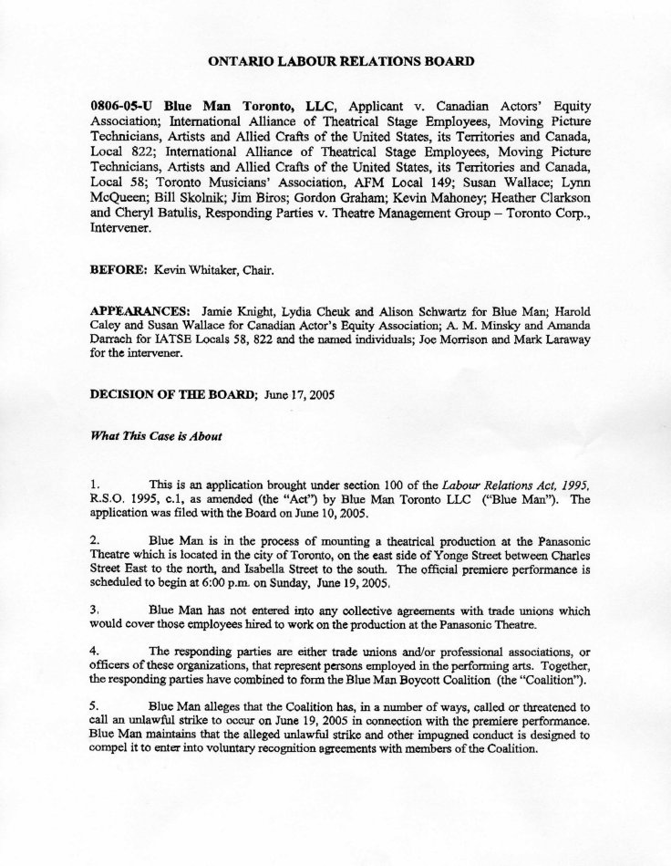 Ontario Labour Relations Board